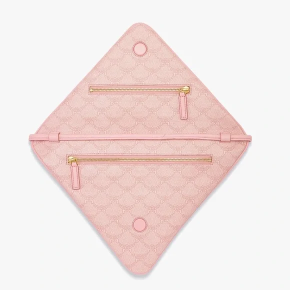 MCM Blush Pink Crossbody Bag Himmel Triangle Pouch in Lauretos - NWT - Picture 2 of 10